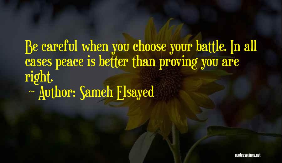Proving Yourself Right Quotes By Sameh Elsayed