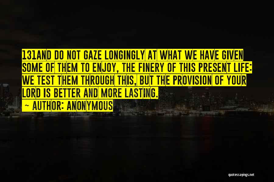 Provision Quotes By Anonymous