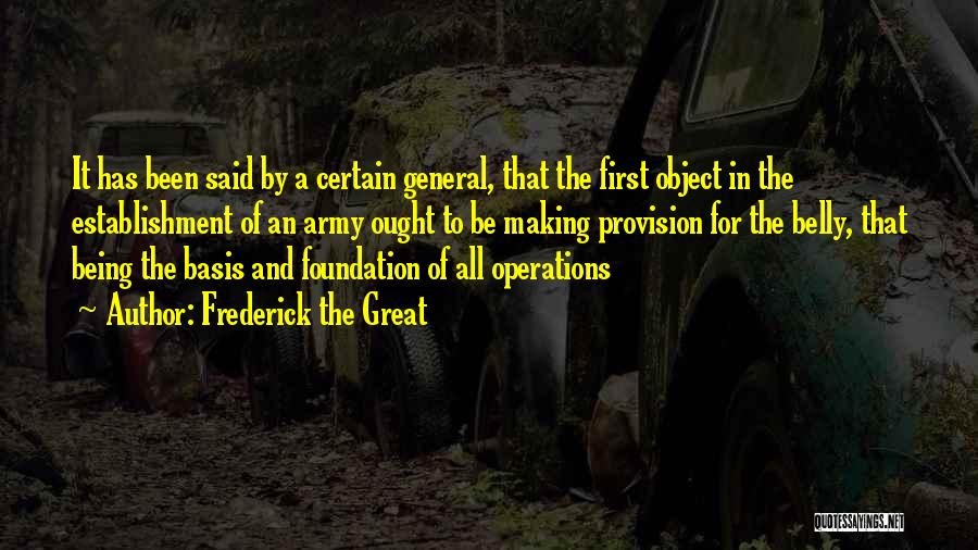Provision Quotes By Frederick The Great