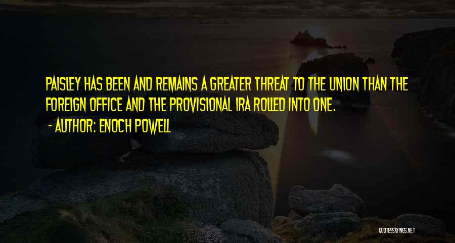 Provisional Quotes By Enoch Powell