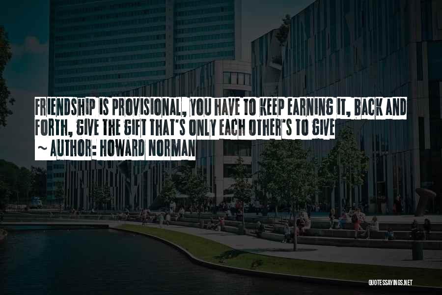 Provisional Quotes By Howard Norman