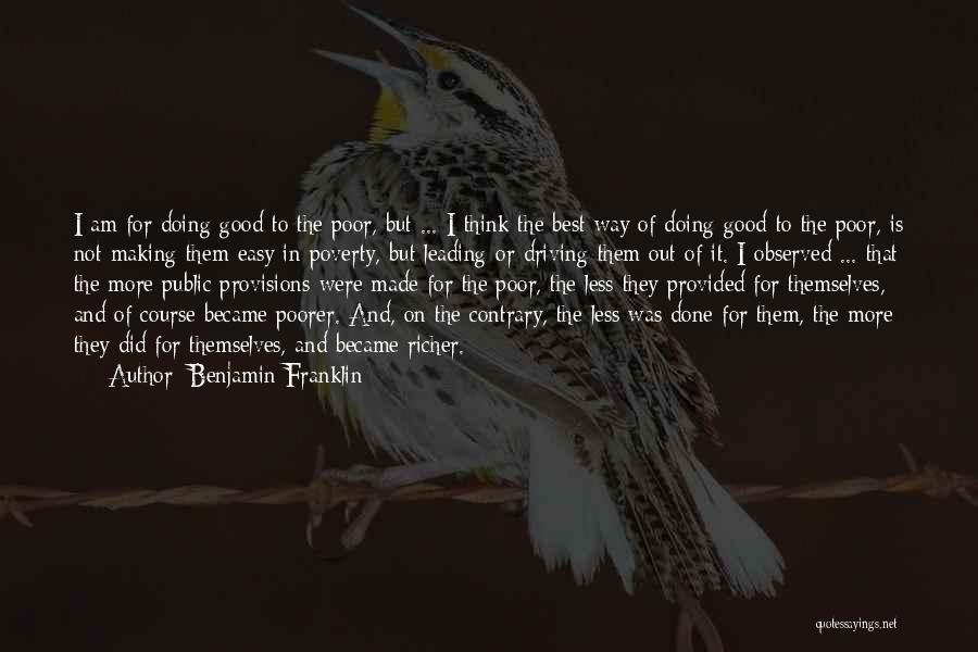 Provisions Quotes By Benjamin Franklin