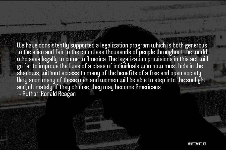 Provisions Quotes By Ronald Reagan