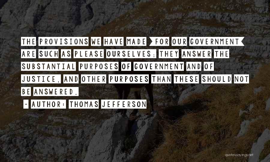 Provisions Quotes By Thomas Jefferson