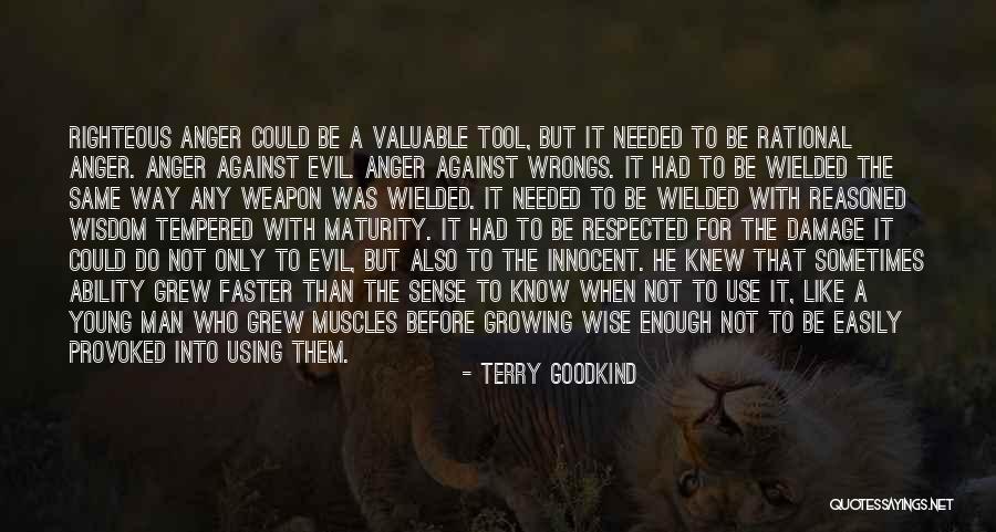 Provoked Anger Quotes By Terry Goodkind