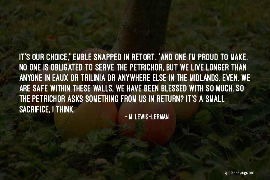 Prunasin Quotes By M. Lewis-Lerman Prunasin Quotes By M. Lewis-Lerman