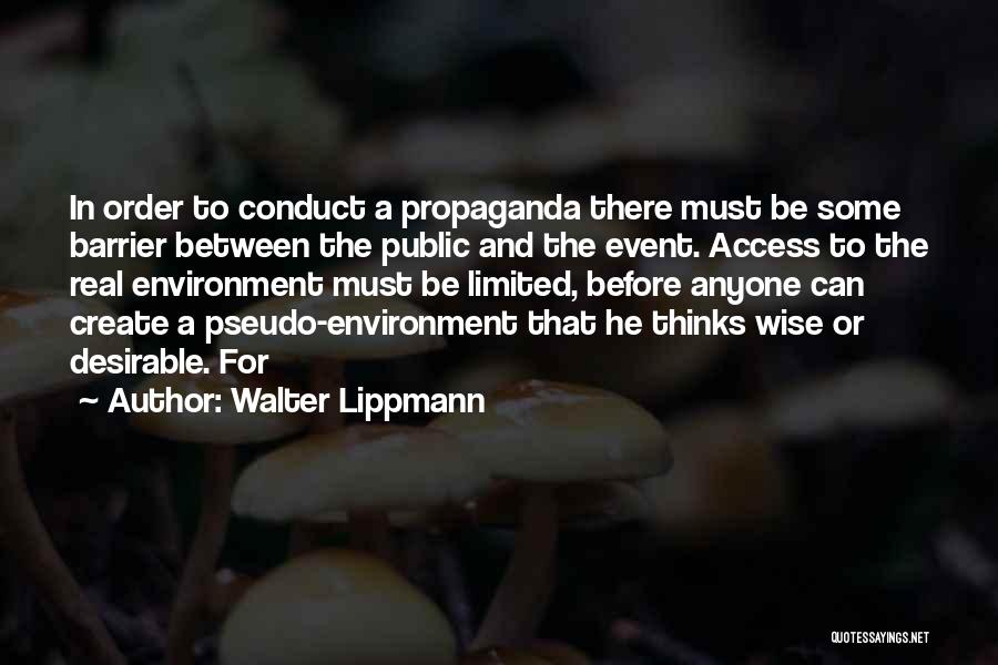 Pseudo Quotes By Walter Lippmann