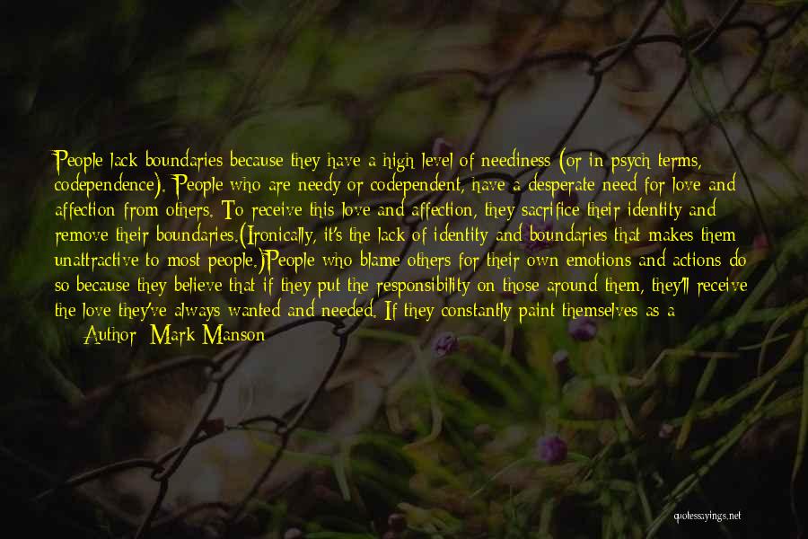 Psych Love Quotes By Mark Manson