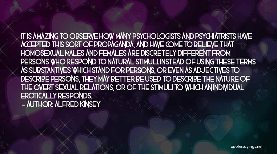 Psychiatrists Quotes By Alfred Kinsey