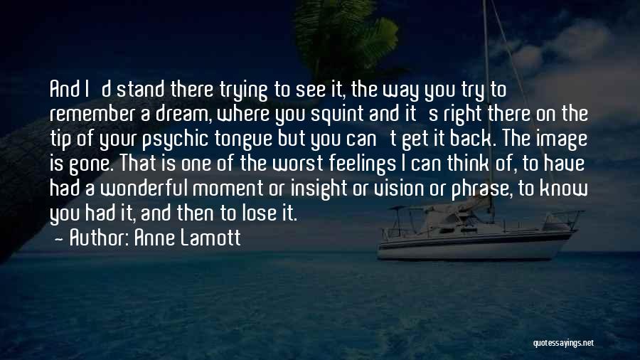 Psychic Dream Quotes By Anne Lamott