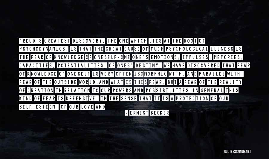 Psychological Illness Quotes By Ernest Becker Psychological Illness Quotes By Ernest Becker