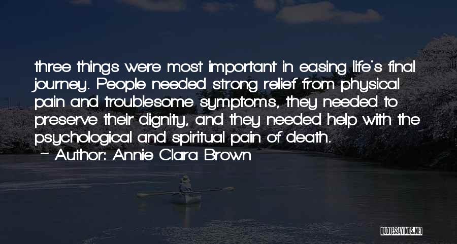 Psychological Pain Quotes By Annie Clara Brown