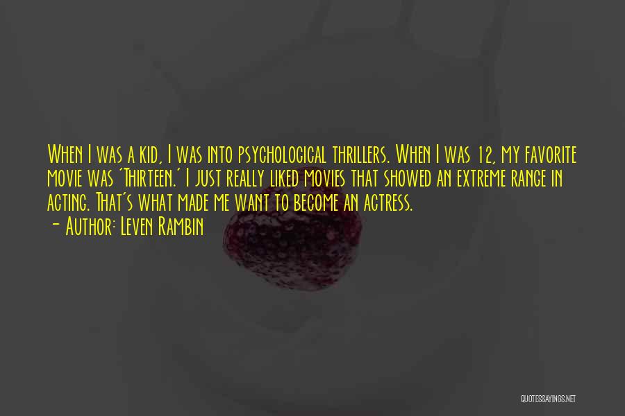 Psychological Thrillers Quotes By Leven Rambin