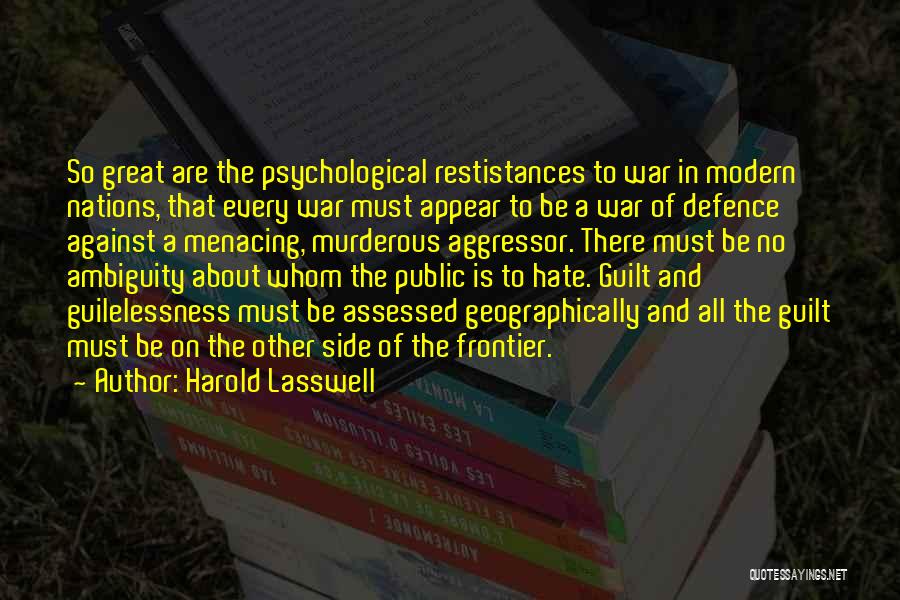 Psychological War Quotes By Harold Lasswell