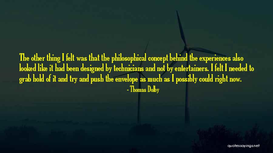 Psychologie Cognitive Quotes By Thomas Dolby