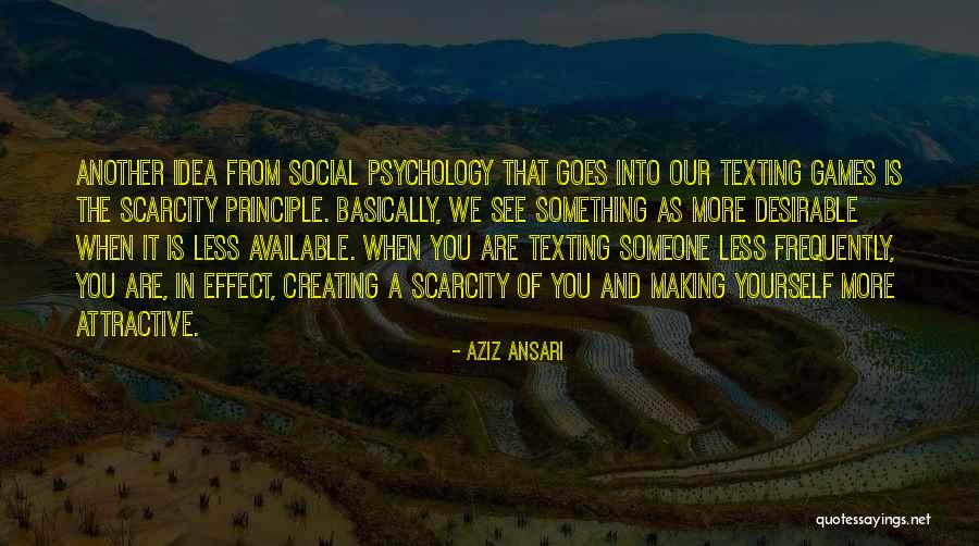 Psychology And Quotes By Aziz Ansari