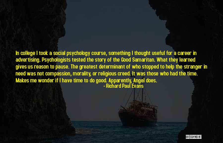 Psychology By Psychologists Quotes By Richard Paul Evans