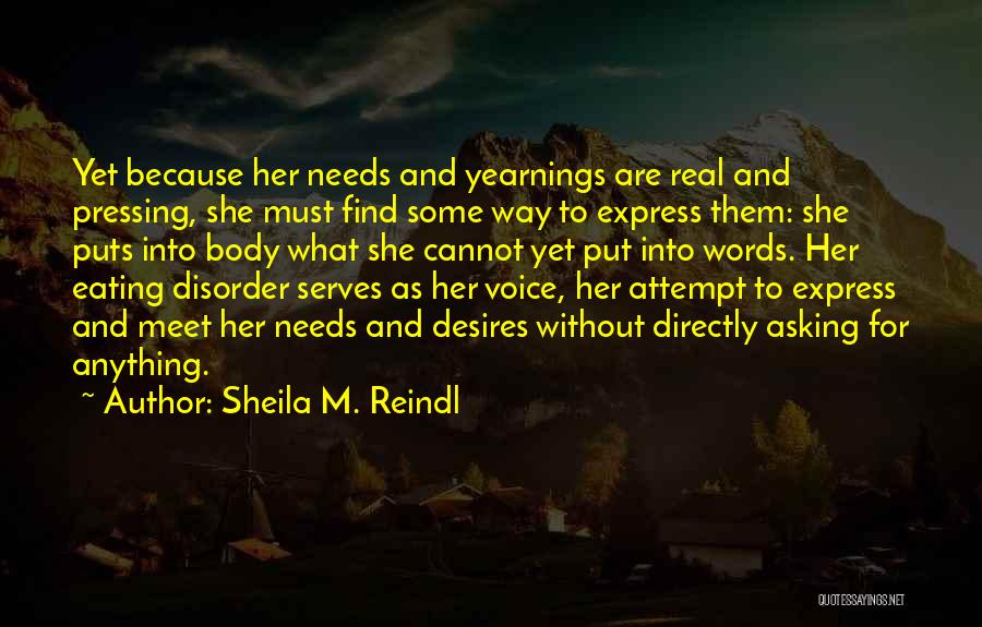 Psychology Disorder Quotes By Sheila M. Reindl