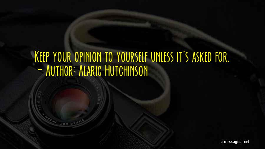 Psychology Quotes By Alaric Hutchinson
