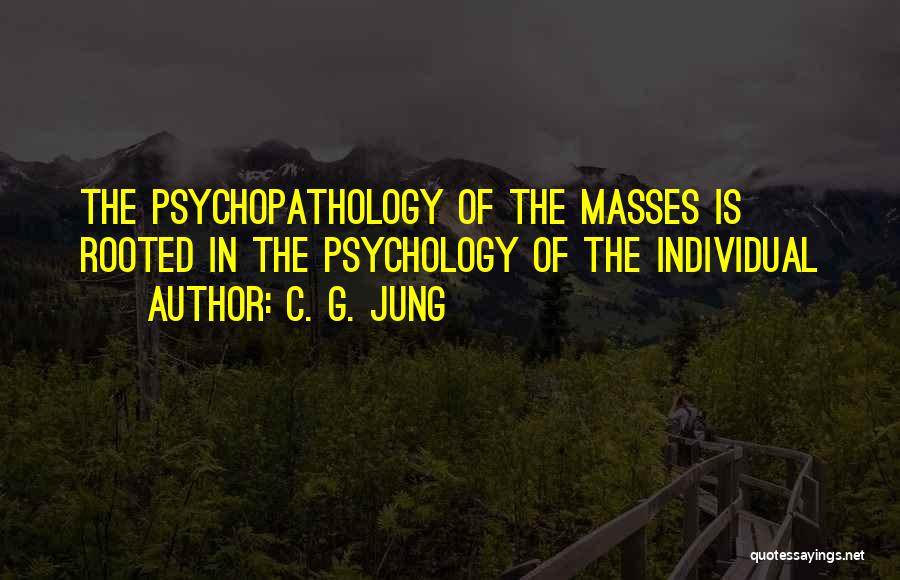 Psychopathology Quotes By C. G. Jung