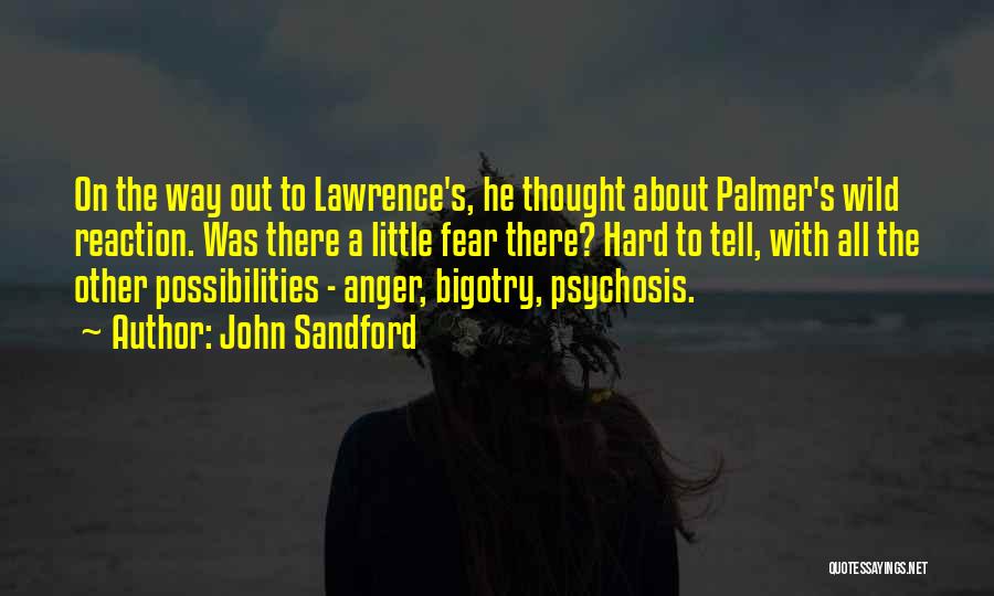 Psychosis Quotes By John Sandford