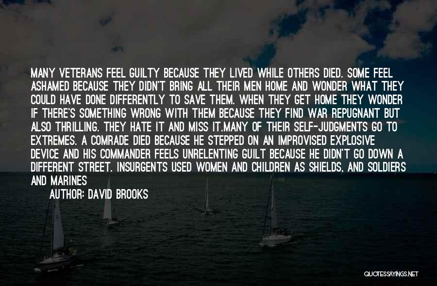 Ptsd In Veterans Quotes By David Brooks