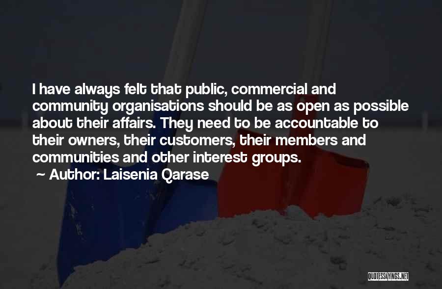 Public Affairs Quotes By Laisenia Qarase