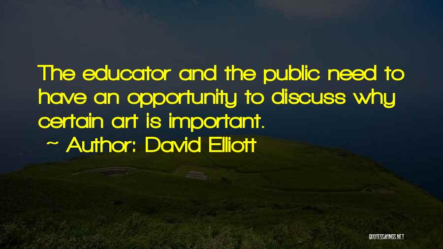 Public Art Quotes By David Elliott