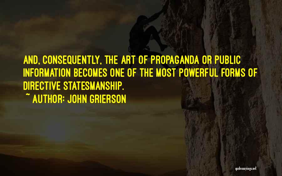 Public Art Quotes By John Grierson