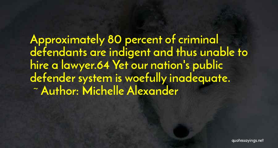 Public Defender Quotes By Michelle Alexander