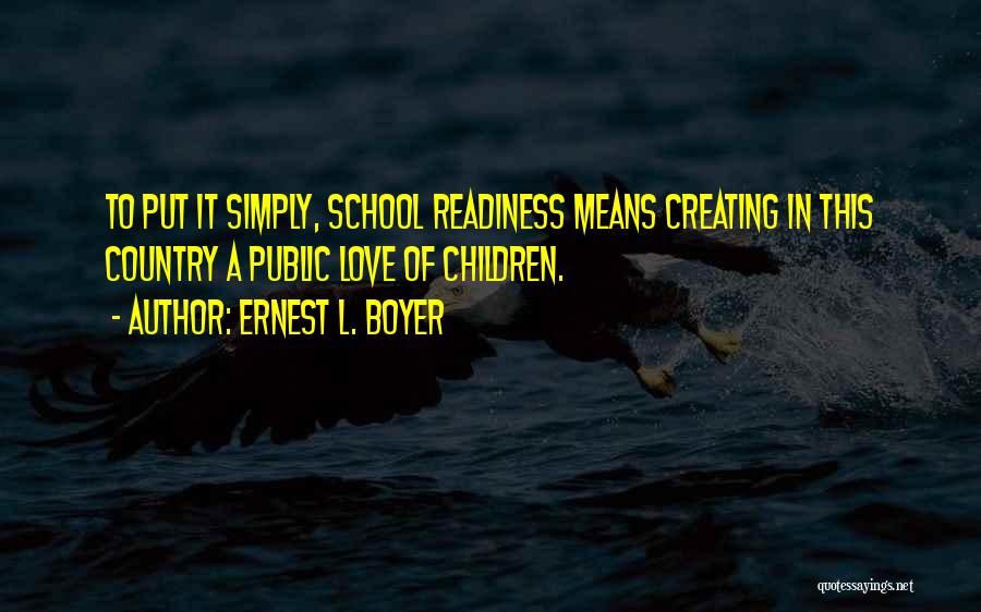 Public Education Quotes By Ernest L. Boyer