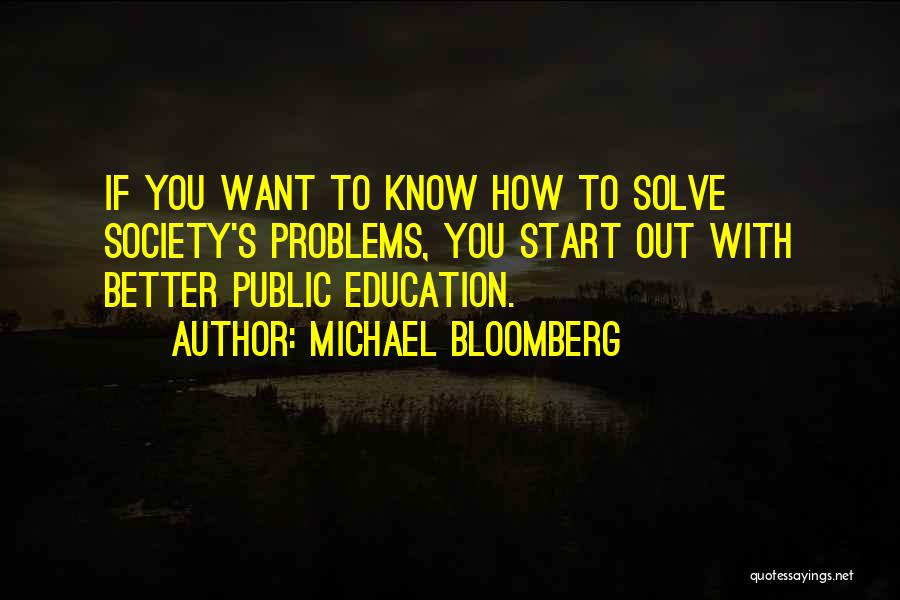 Public Education Quotes By Michael Bloomberg