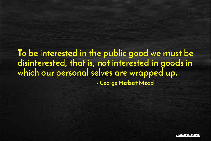 Public Good Quotes By George Herbert Mead Public Good Quotes By George Herbert Mead
