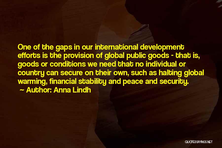 Public Goods Quotes By Anna Lindh