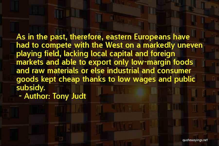 Public Goods Quotes By Tony Judt