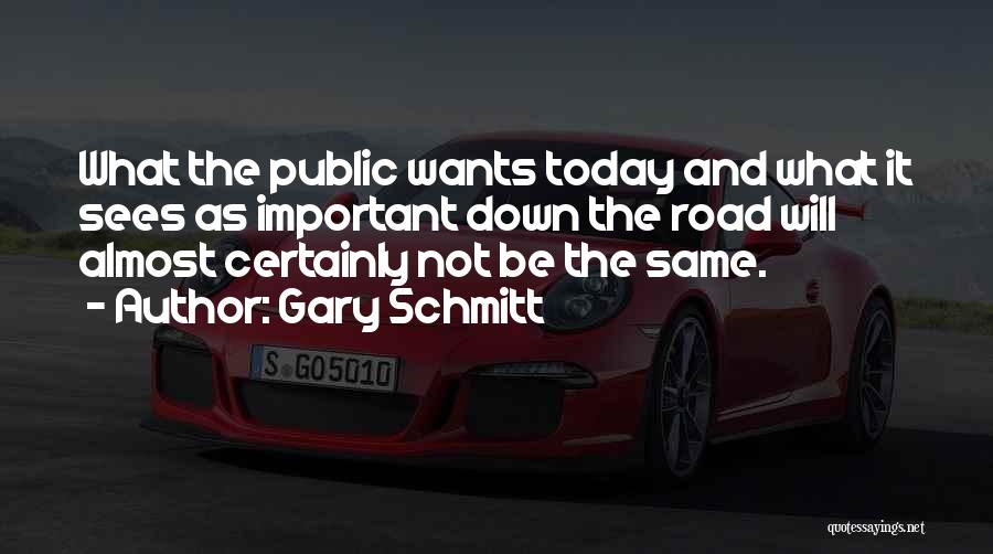 Public Opinion Quotes By Gary Schmitt