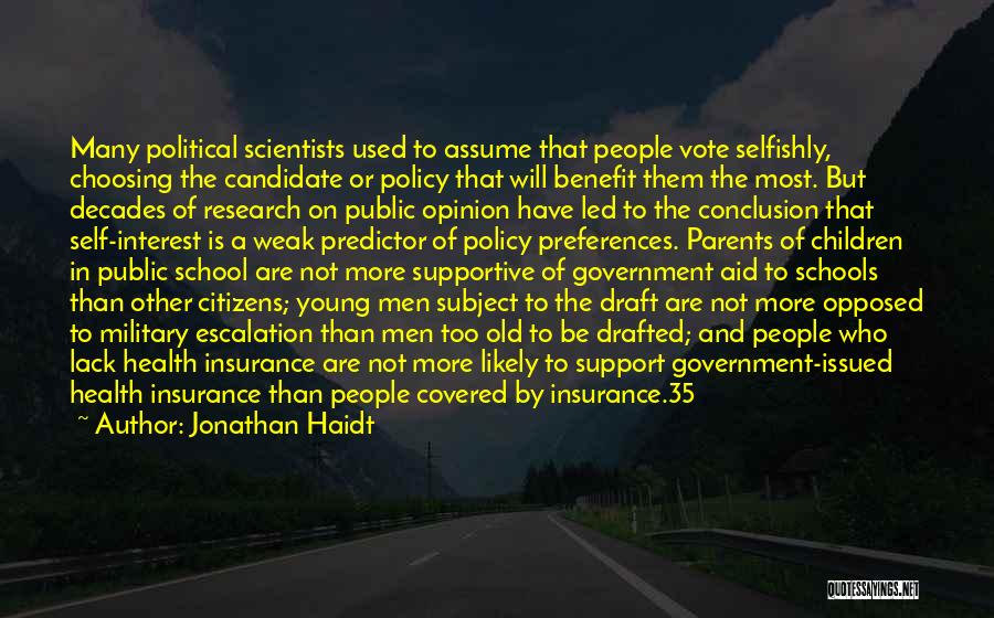 Public Policy Quotes By Jonathan Haidt