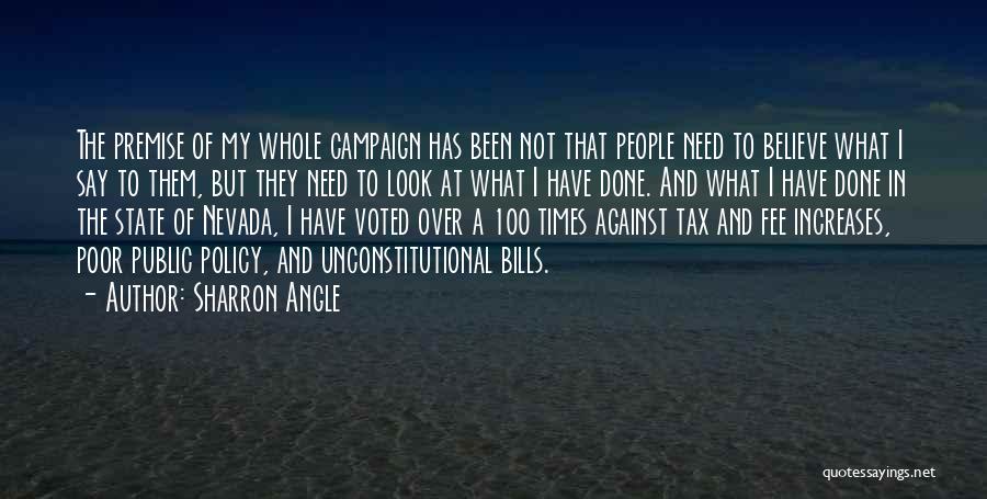 Public Policy Quotes By Sharron Angle