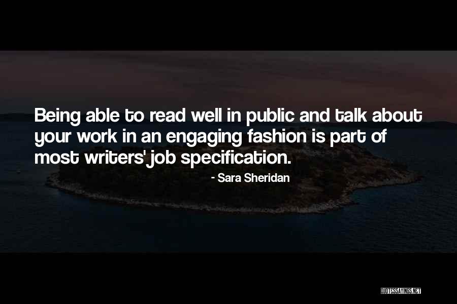 Public Quotes By Sara Sheridan