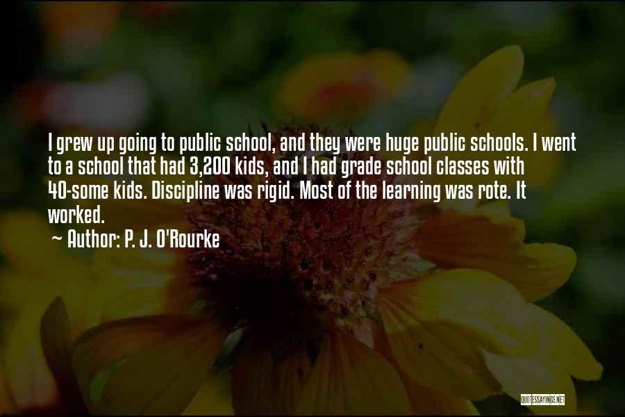 Public School Quotes By P. J. O'Rourke