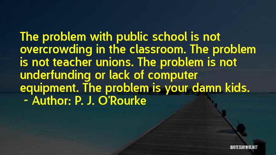 Public School Quotes By P. J. O'Rourke