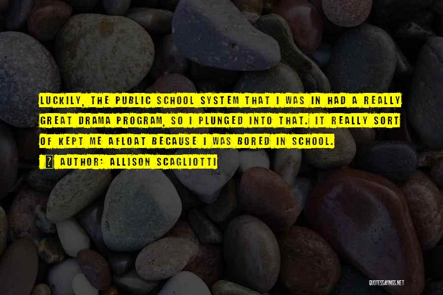 Public School System Quotes By Allison Scagliotti