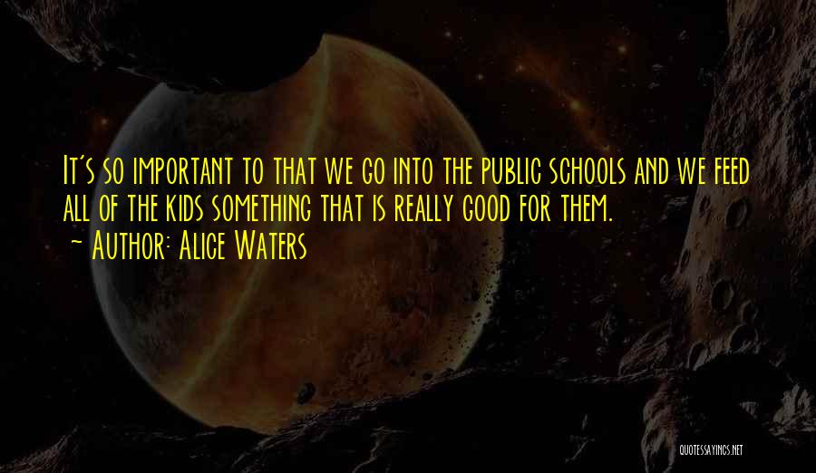 Public Schools Quotes By Alice Waters