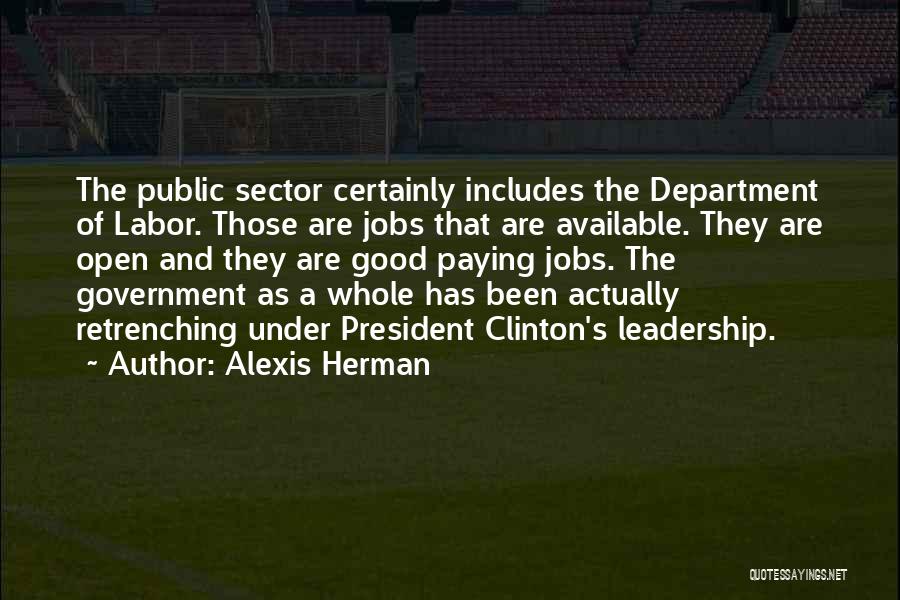 Public Sector Quotes By Alexis Herman