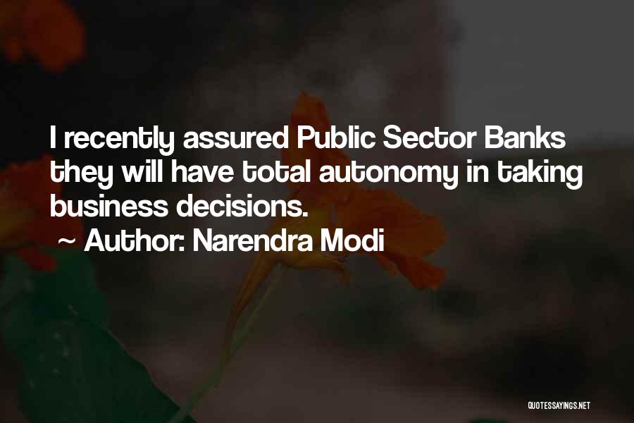 Public Sector Quotes By Narendra Modi