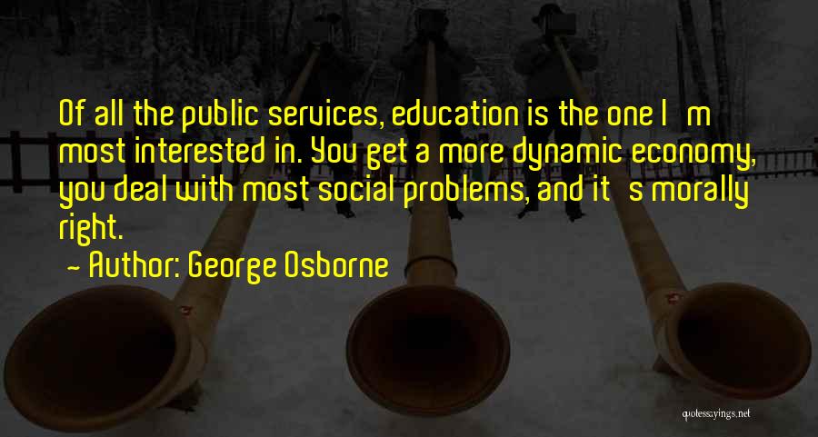 Public Services Quotes By George Osborne