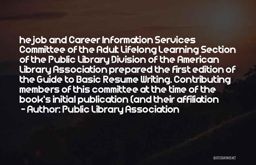 Public Services Quotes By Public Library Association