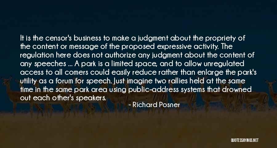 Public Space Quotes By Richard Posner Public Space Quotes By Richard Posner