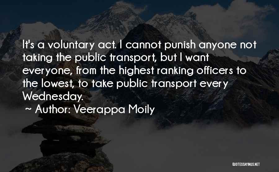 Public Transport Quotes By Veerappa Moily