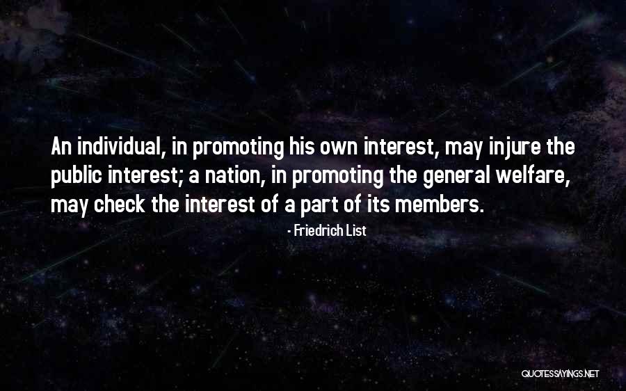 Public Welfare Quotes By Friedrich List Public Welfare Quotes By Friedrich List